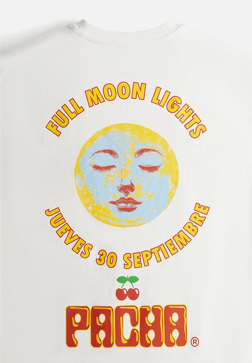 H&M - Loose fit T-shirt - white/pacha