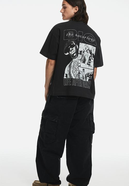 H&M - Oversized fit T-shirt - black/the notorious b.i.g