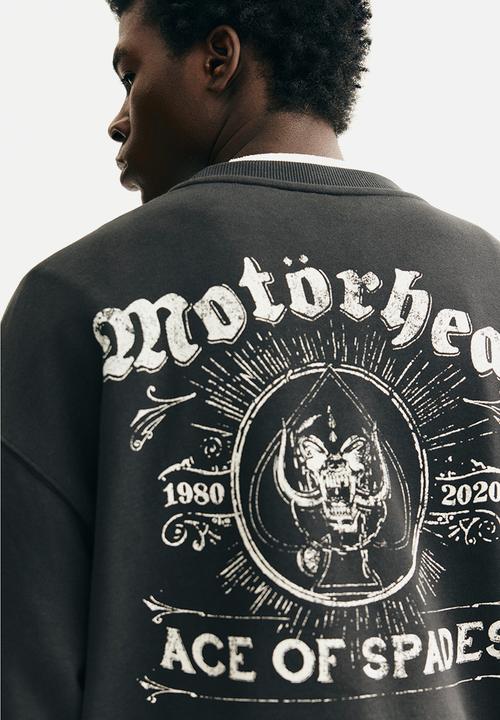H&M - Oversized fit printed sweatshirt - black/motörhead