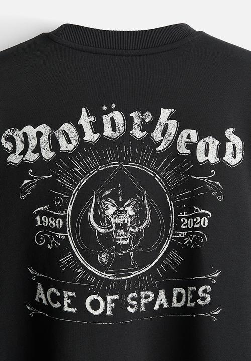 H&M - Oversized fit printed sweatshirt - black/motörhead