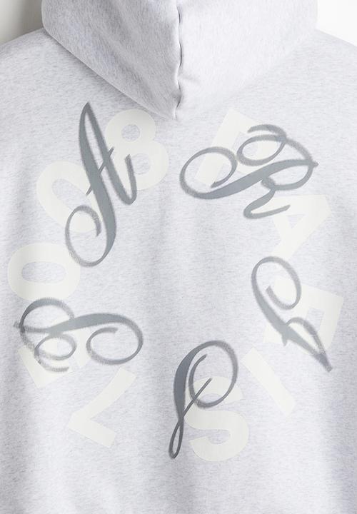 H&M - Loose fit zip-through hoodie - grey paris