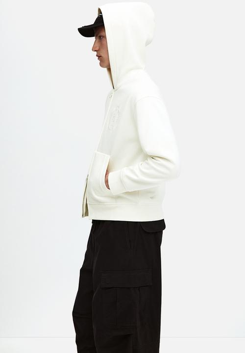 H&M - Loose fit zip-through hoodie - white