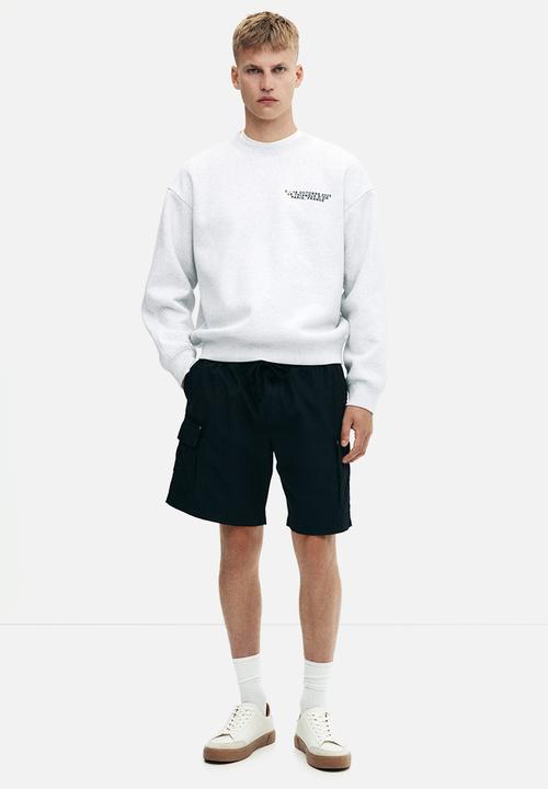 H&M - Regular fit printed sweatshirt - grey marl paris france