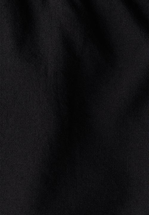 H&M - Regular fit linen-blend shorts - black
