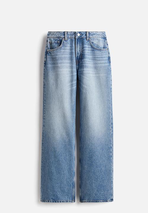 H&M - Wide high jeans - denim blue