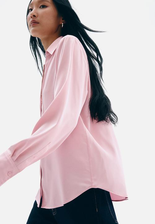 H&M - V-neck blouse - light pink