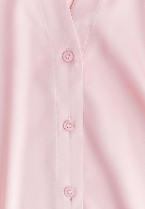 H&M - V-neck blouse - light pink