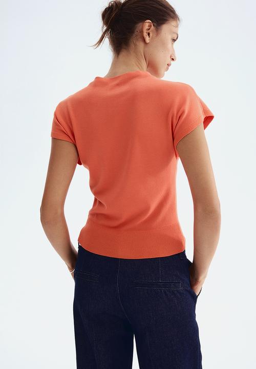 H&M - Cap-sleeved top - orange