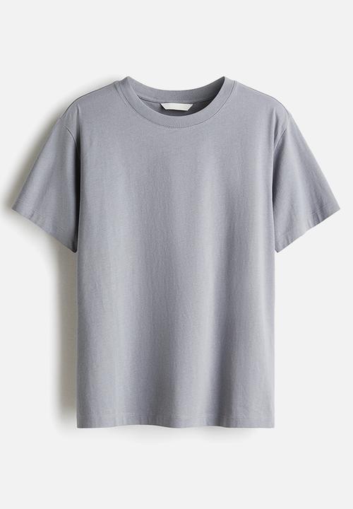 H&M - Cotton T-shirt - grey