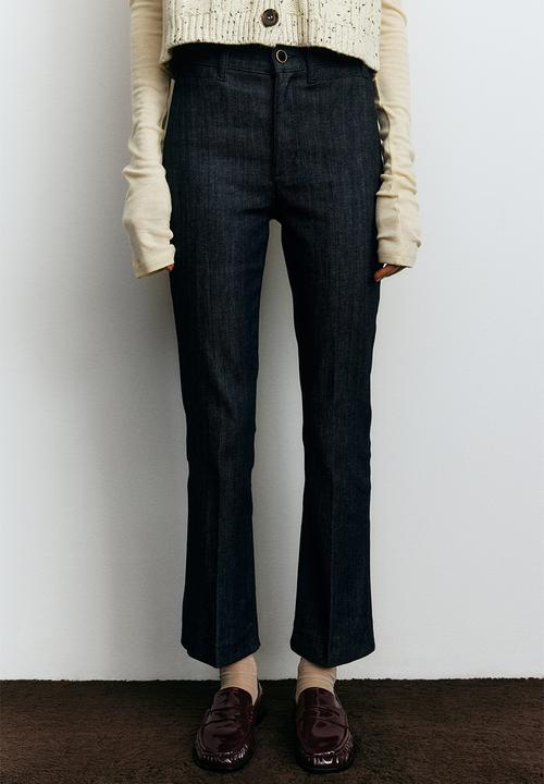 H&M - Flared high ankle jeans - dark denim blue