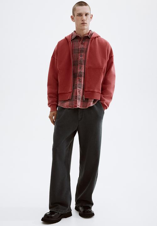 H&M - Relaxed fit washed sweatpants - dark grey