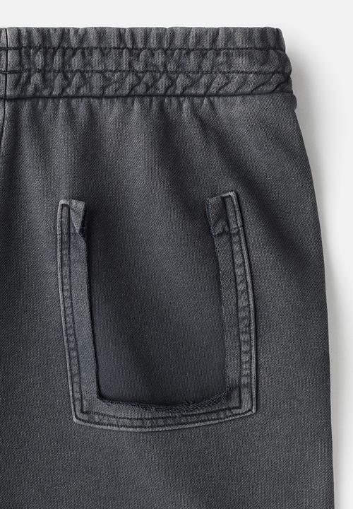 H&M - Relaxed fit washed sweatpants - dark grey