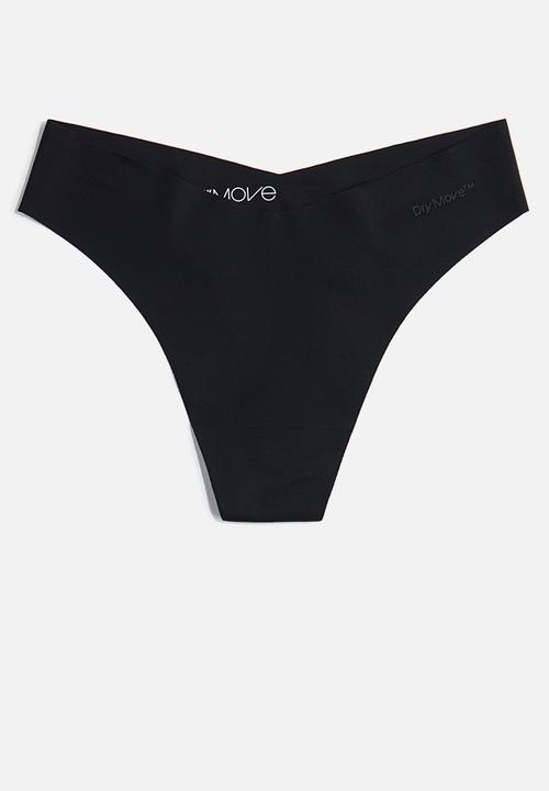 H&M - 3-Pack sports thong briefs with drymove™ - black