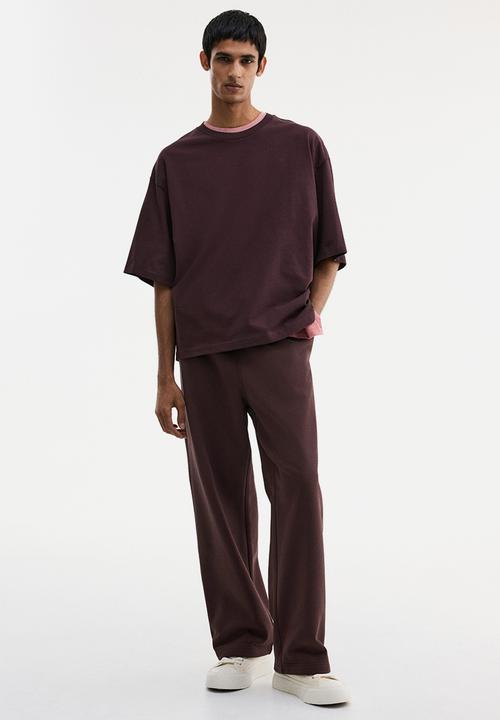H&M - Oversized fit T-shirt - plum