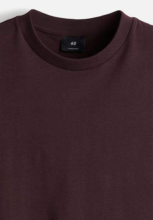H&M - Oversized fit T-shirt - plum
