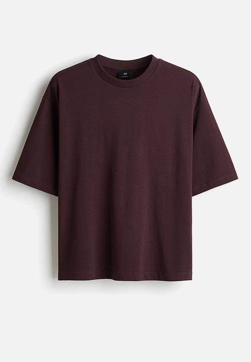 H&M - Oversized fit T-shirt - plum