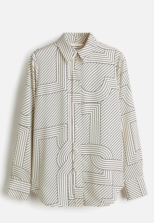 H&M - Shirt - cream/patterned
