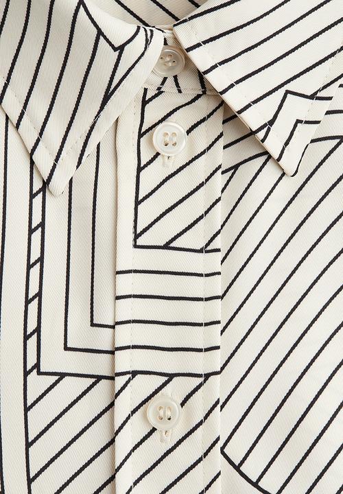 H&M - Shirt - cream/patterned