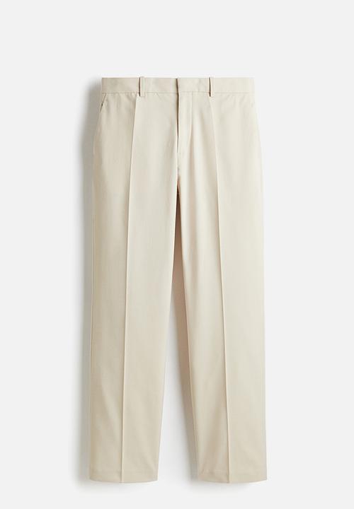 H&M - Regular fit tailored trousers - beige