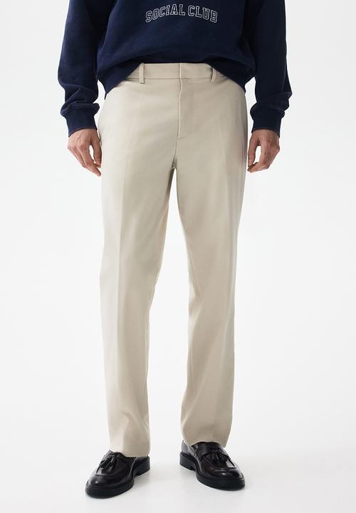 H&M - Regular fit tailored trousers - beige