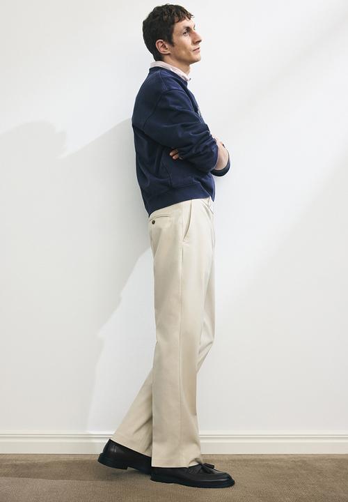 H&M - Regular fit tailored trousers - beige