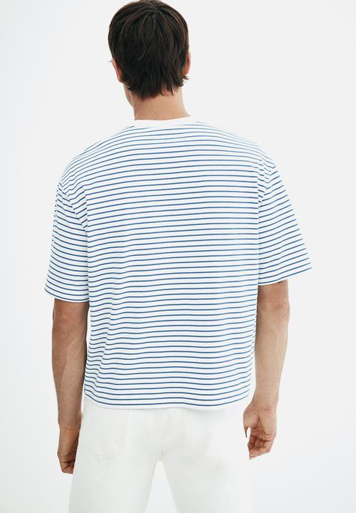 H&M - Loose fit t-shirt - blue striped