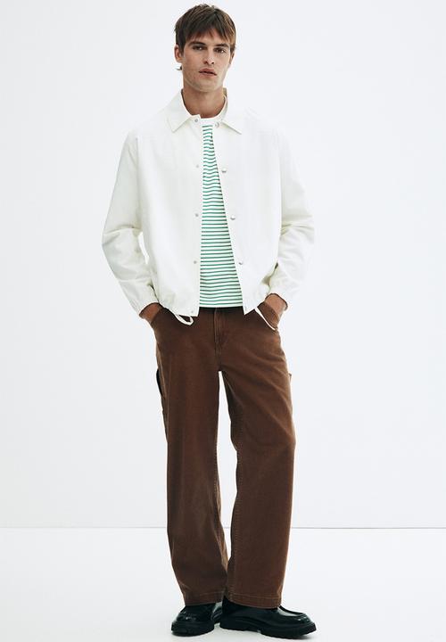 H&M - Loose fit t-shirt - green striped
