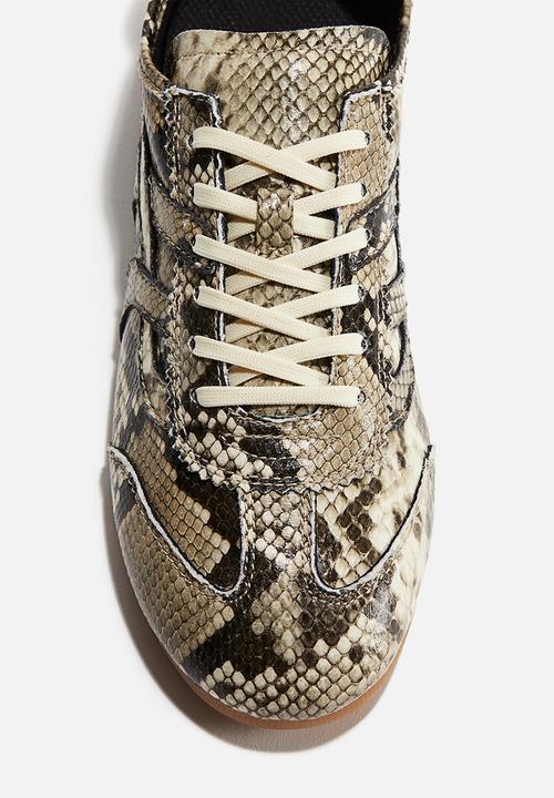 H&M - Trainers - beige snakeskin pattern