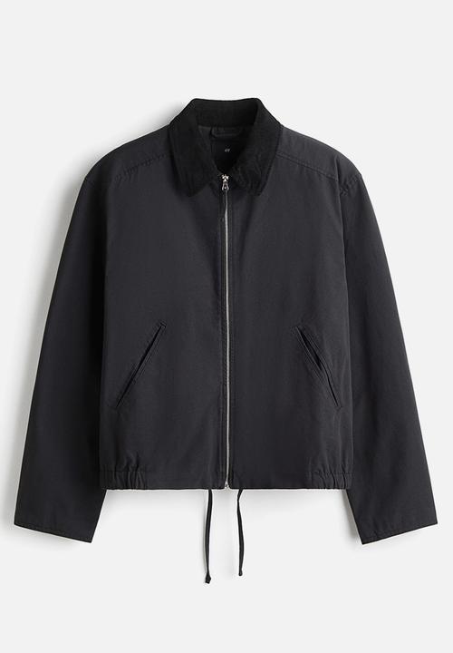 H&M - Cotton blouson jacket - black
