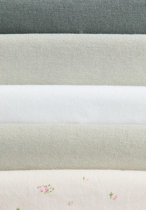 H&M - 5-Pack cotton hipster briefs - cream/floral