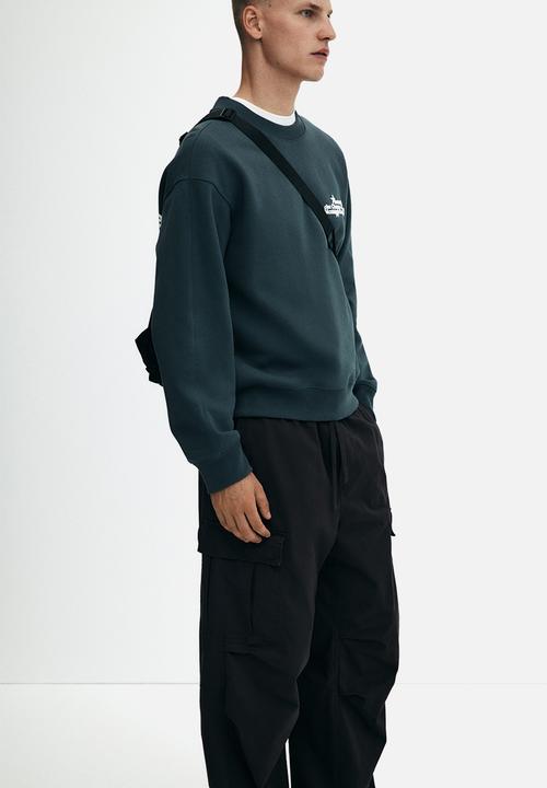 H&M - Loose fit cargo trousers - dark grey
