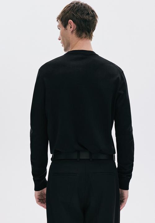 H&M - Regular fit fine-knit jumper - black