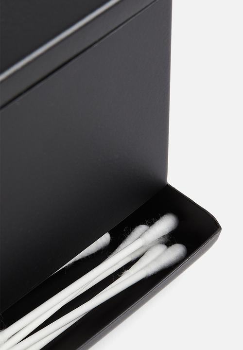 H&M - Metal cotton-bud dispenser - black