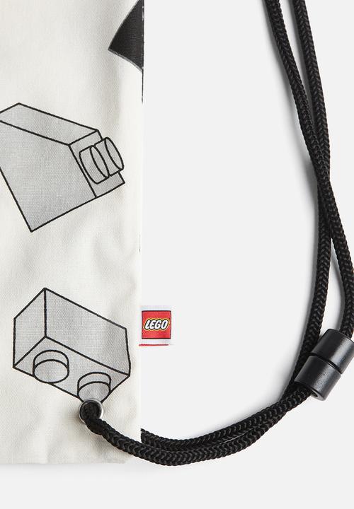 H&M - Patterned gym bag - white/lego
