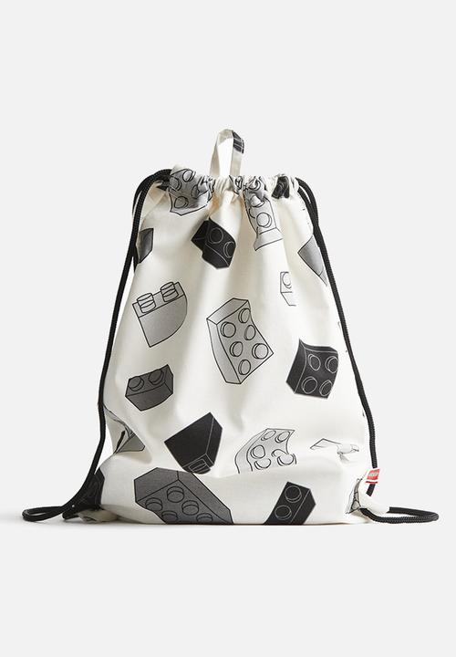 H&M - Patterned gym bag - white/lego