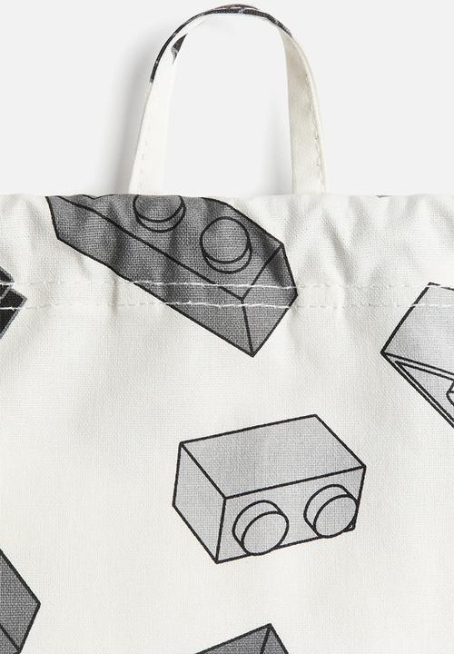 H&M - Patterned gym bag - white/lego