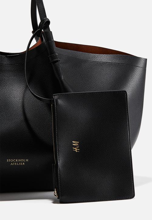 H&M - Shopper with pouch - black
