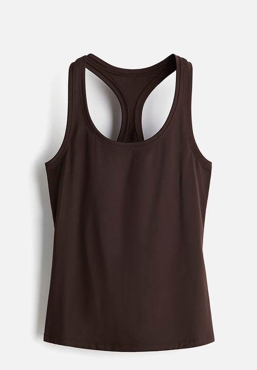 H&M - Sports top with cool handfeel drymove™ - warm brown