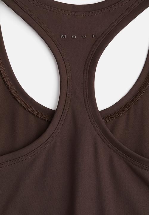 H&M - Sports top with cool handfeel drymove™ - warm brown
