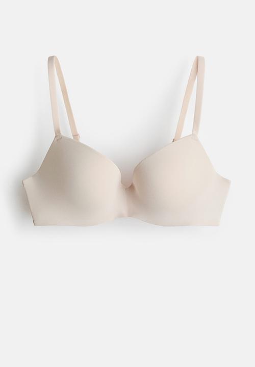 H&M - Microfibre push-up bra - light beige