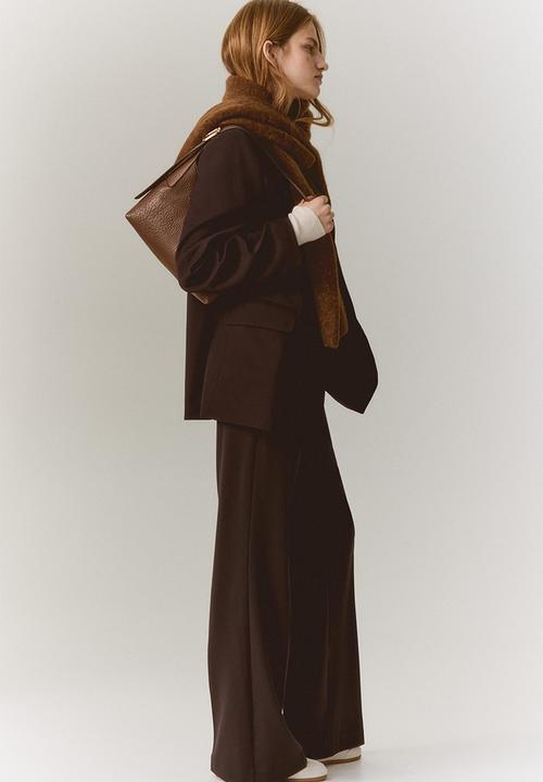 H&M - Double-breasted blazer - dark brown 