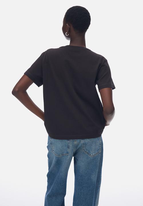 H&M - Oversized cotton t-shirt - dark brown