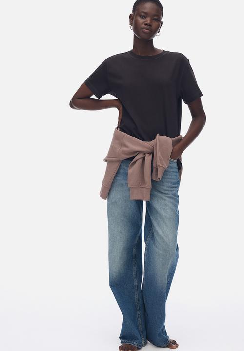 H&M - Oversized cotton t-shirt - dark brown