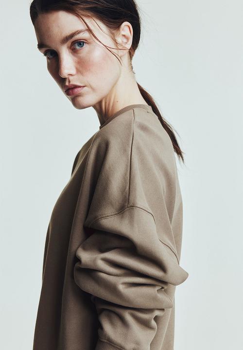 H&M - Sports sweatshirt - dark beige