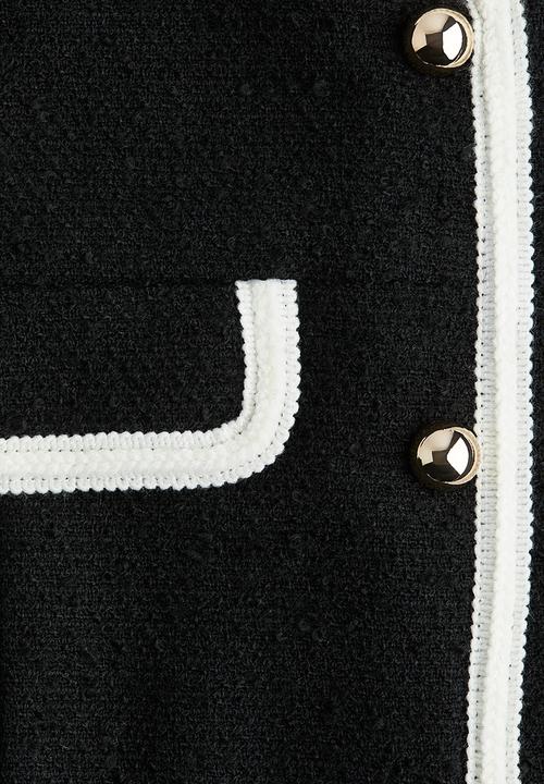 H&M - Bouclé waistcoat - black