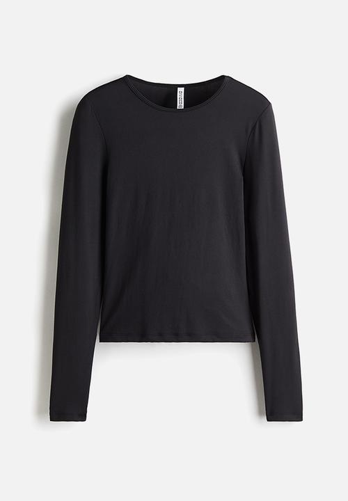 H&M - Soft jersey top - black