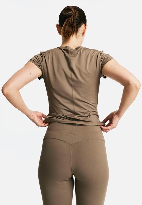 H&M - Sports top with drymove™ - dark beige