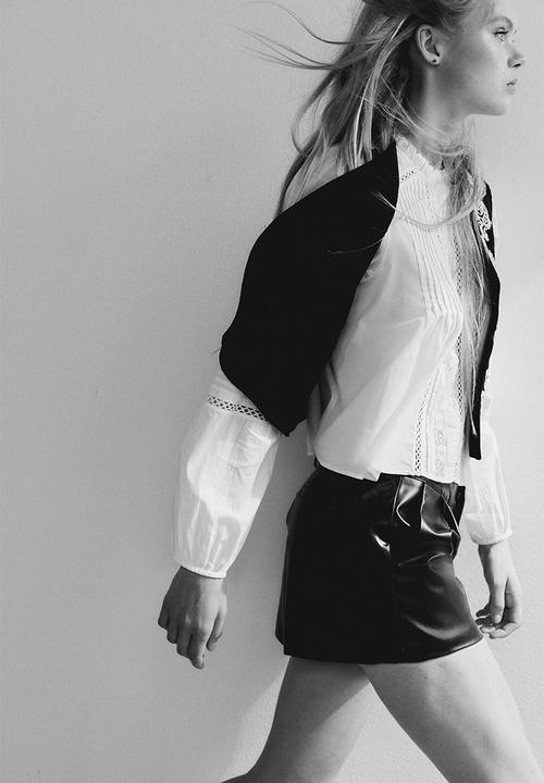H&M - Coated shorts - black