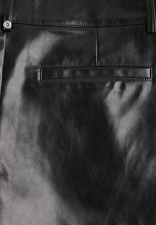 H&M - Coated shorts - black