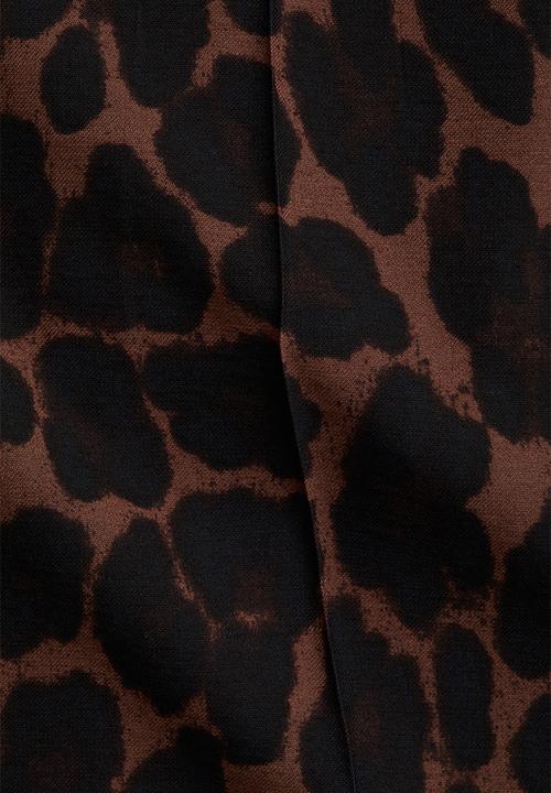 H&M - Tailored trousers - brown leopard print 